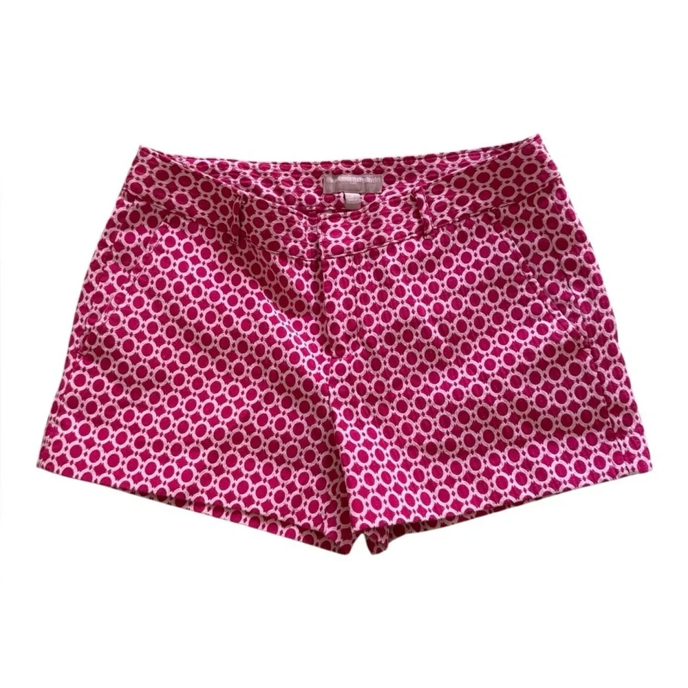 Banana Republic Pink Geometric Print Shorts Size 8 - Picture 6 of 6